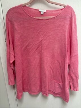 J. Jill Coral Pink Lightweight Knit Top